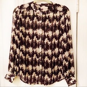 Banana Republic sheer blouse